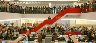 The New York Times newsroom. (New York Times)